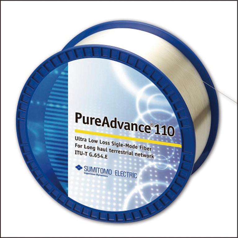 Ultra-Low Loss ITU-T G.654.E Fiber “PureAdvance” for Terrestrial Optical Transmission Systems